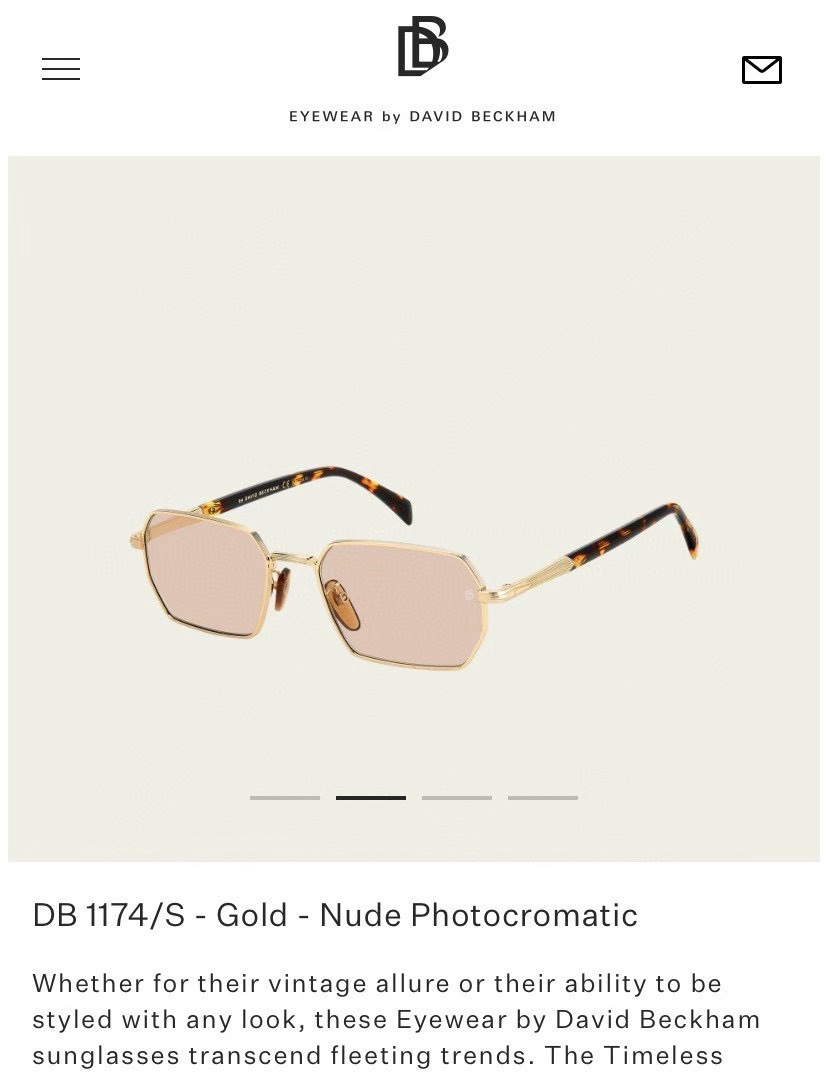  变色片 ‼️DAVID BECKHA*✨✨✨MODEL：DB1174✨✨✨SIZE：55口19-145