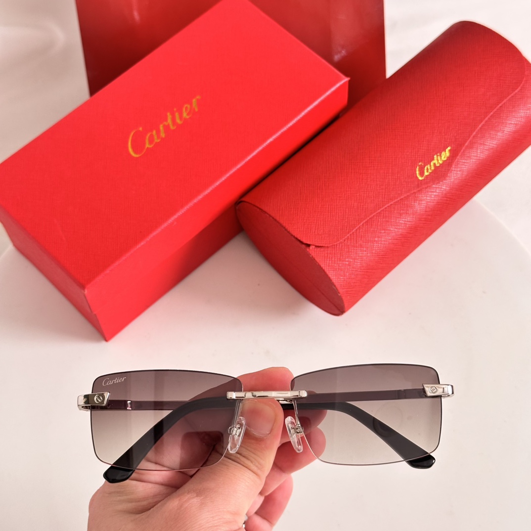Cartier Rimless Metal Sunglasses