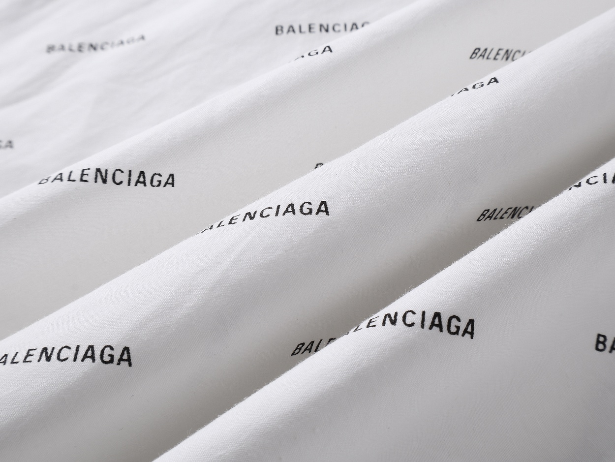 Balenciaga ロゴプリント長袖シャツ 高品質素材使用