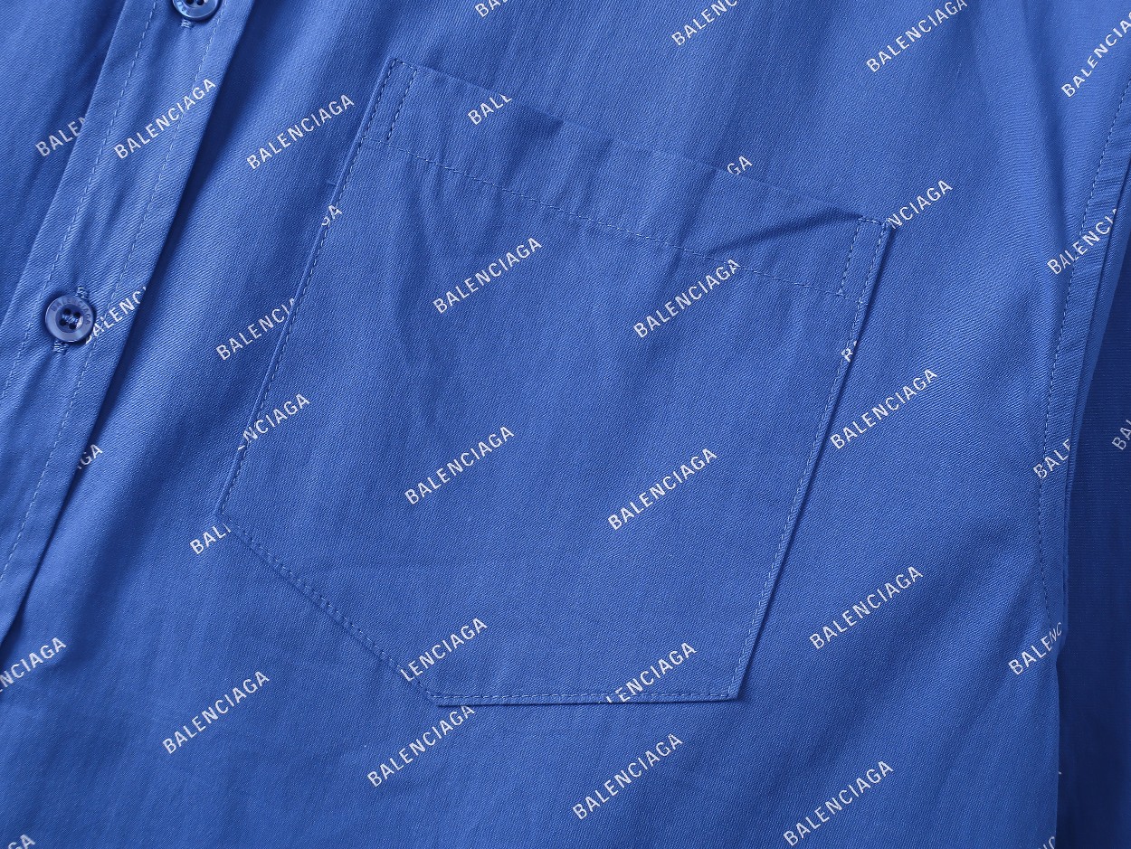 Balenciaga ロゴ長袖シャツ - 快適な着心地と洗練されたデザイン