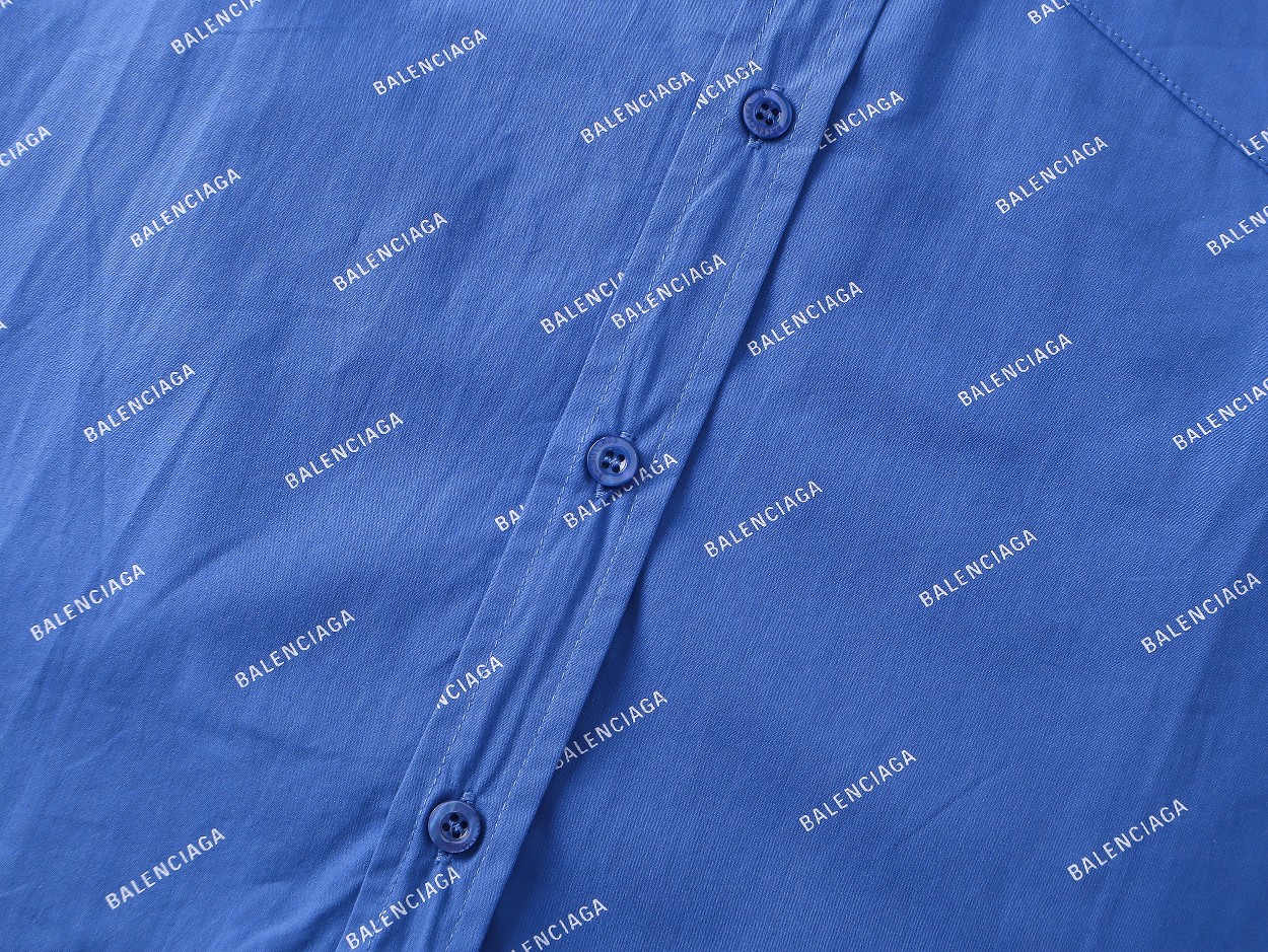 Balenciaga ロゴ長袖シャツ - 快適な着心地と洗練されたデザイン