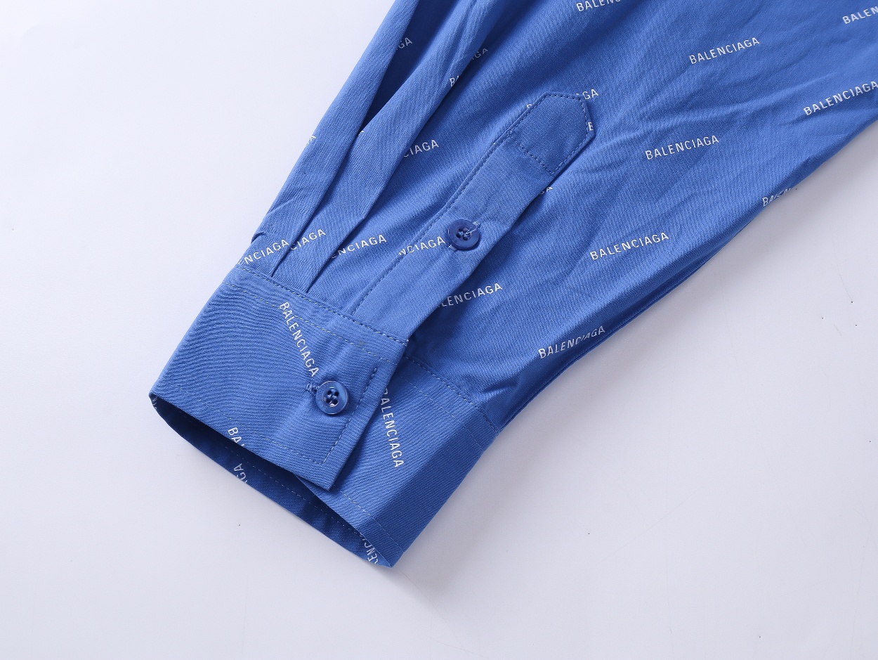 Balenciaga ロゴ長袖シャツ - 快適な着心地と洗練されたデザイン