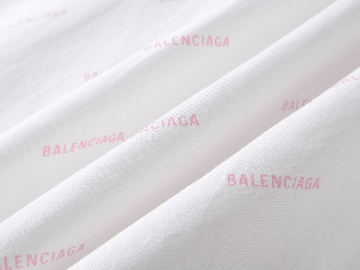 Balenciaga 巴黎世家 ロゴプリント長袖シャツ 高品質素材