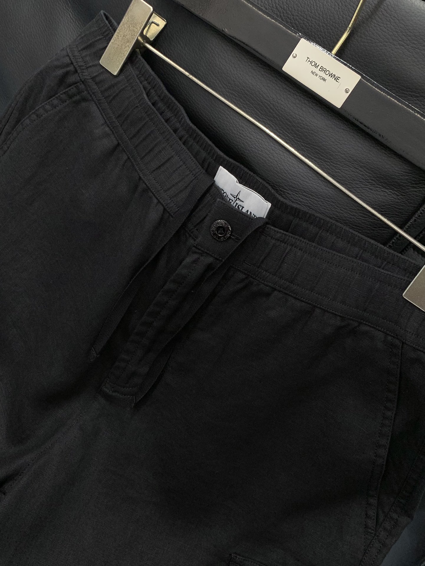 Stone Island Linen Shorts: Classic Design, Customized for Foreign Orders in Sizes M-3XL - 图片 4