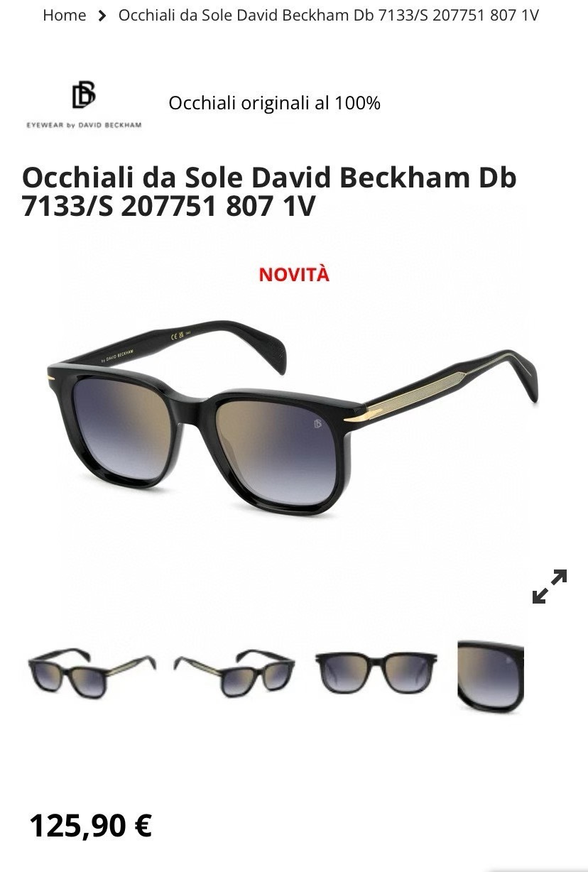  ‼️ 官网图 DAVID BECKHA*✨✨✨MODEL：DB 7133✨✨✨SIZE：52口20-1