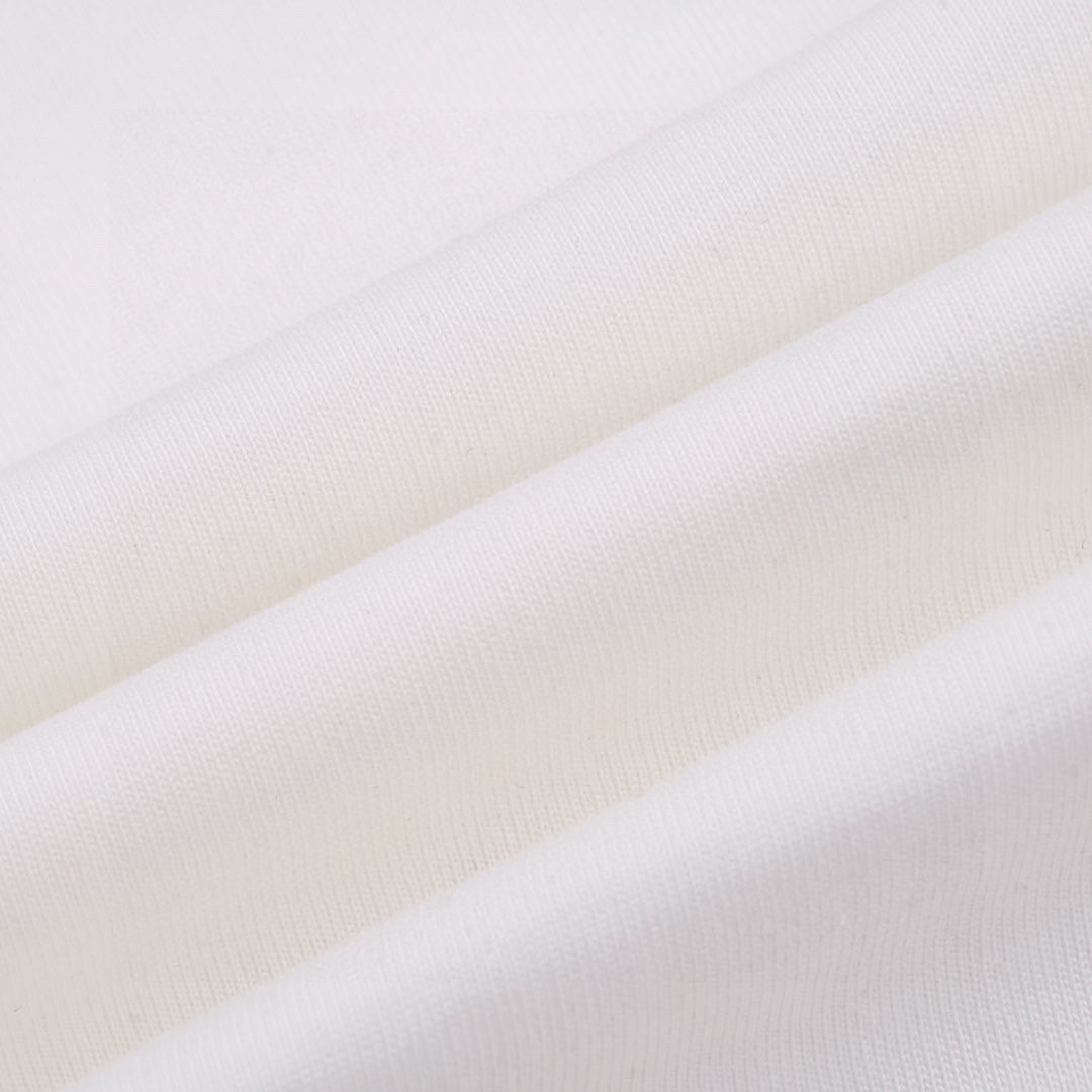 路易威登/Louis Vuitton 夏季新款 锻炼火燃烧印花圆领短袖T恤 白色/黑色