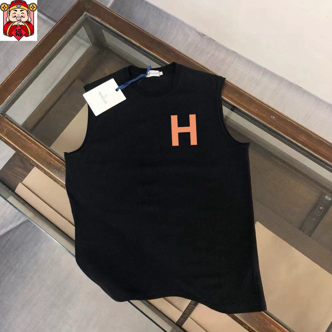 Hermès 品牌【HERMES 爱马仕】2025夏季新品背心T袖 简约款式 任何人都可以轻松驾驶 进口定制丝光棉面料 手软舒适有型 吸汗透气