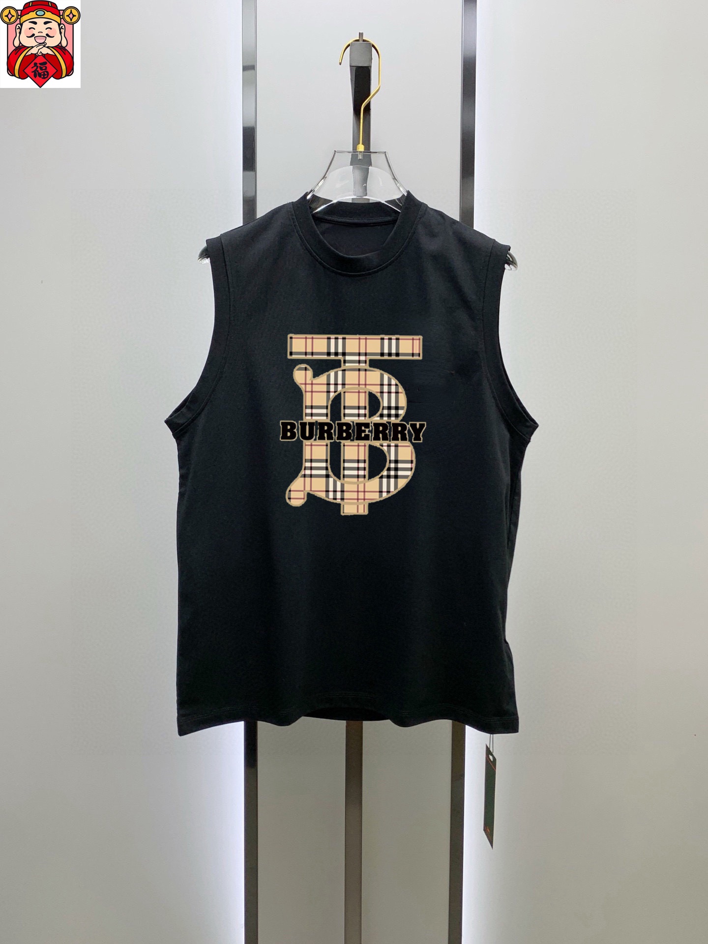 Burberry 品牌【BURBERRY 巴宝莉】2025夏季新品背心T袖 简约款式 任何人都可以轻松驾驶 进口定制丝光棉面料 手软舒适有型 吸汗透气