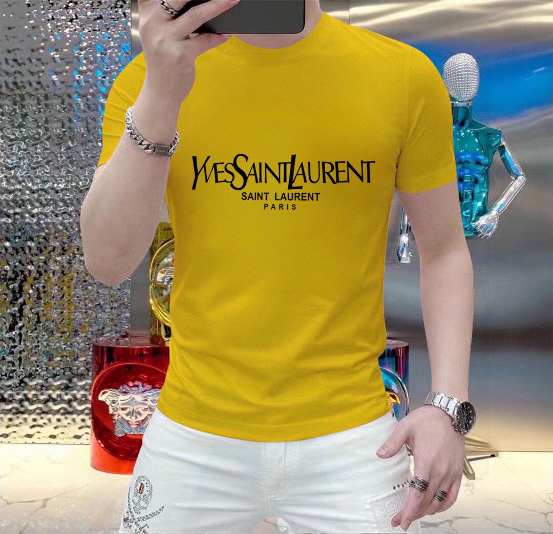 Saint Laurent 品牌【YSL圣罗兰】(胖子福音) 男士休闲短袖T恤 2025春夏新品