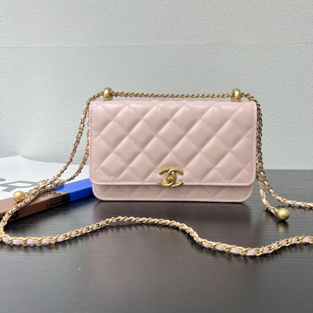 Nuevo producto Castle Series WOC Fortune Bag piel de becerro encerada hardware retro correa para el hombro longitud aju…