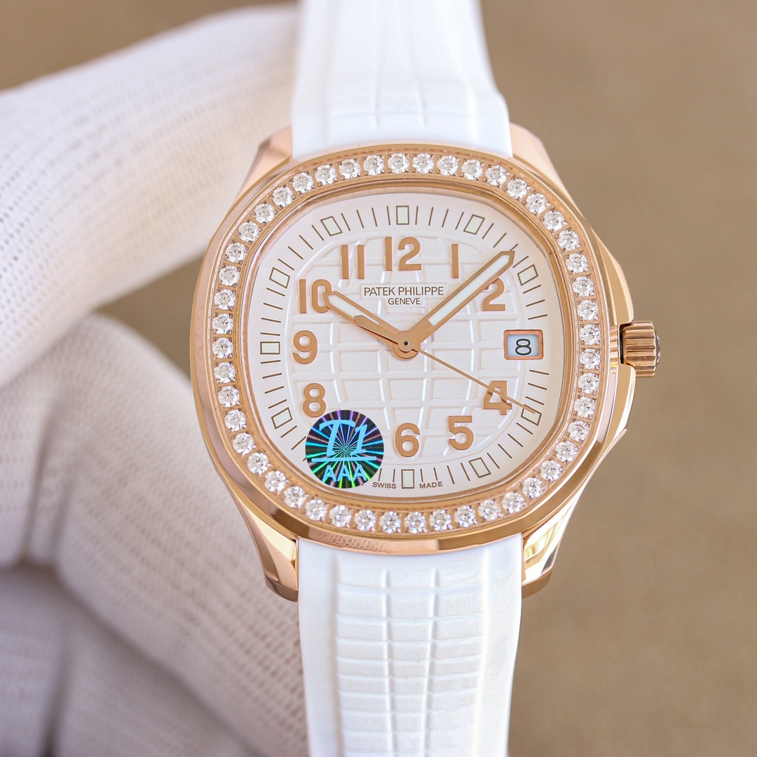 NO:338893,Gold Diamond GR Factory Patek Philippe Quartz Grenade 38mm Aquanaut Luce, Italian 