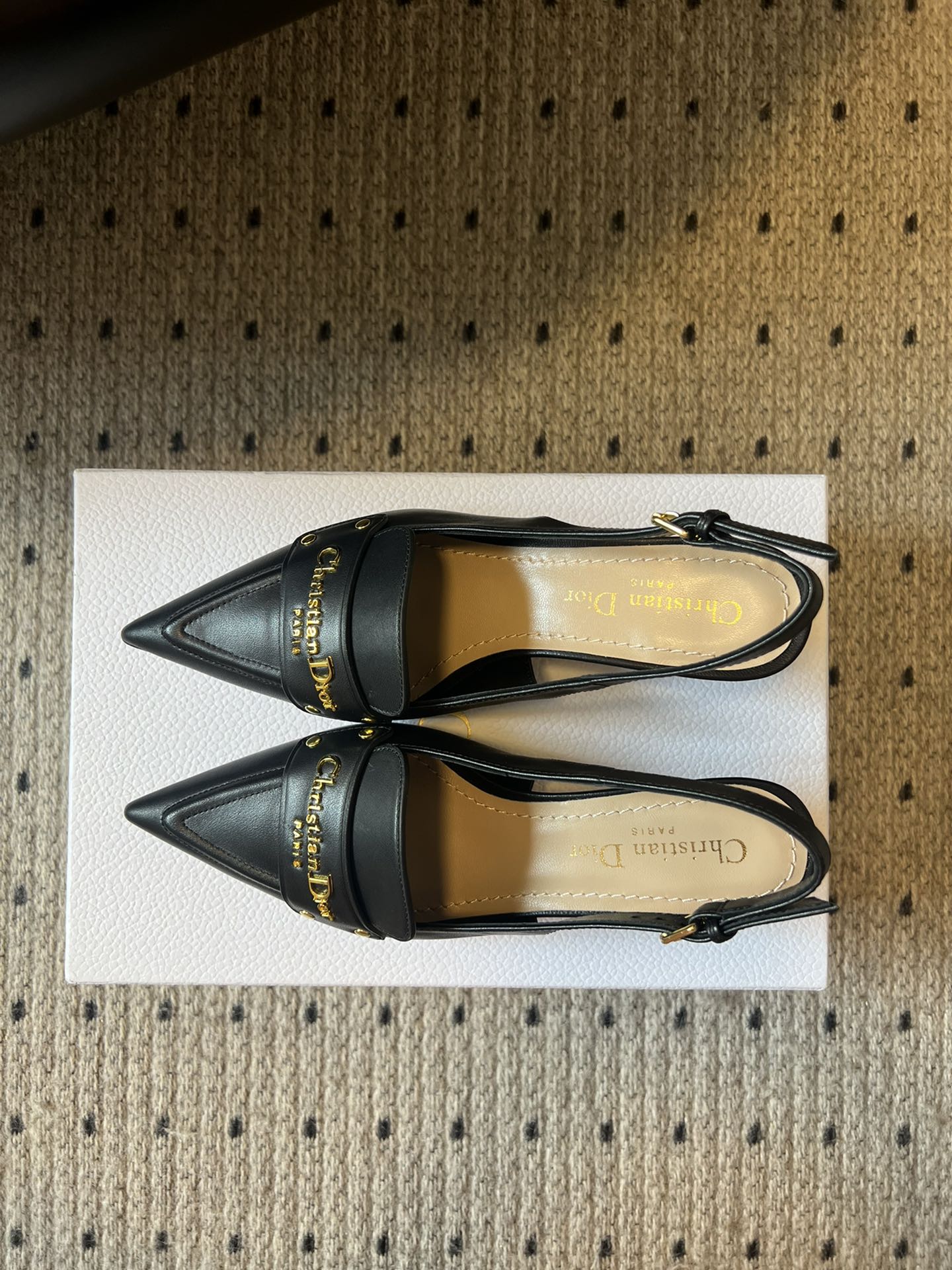 🐳Dio* 25ss 春夏新款Dior尖头高跟后空凉鞋这款 My Dior 露跟高跟鞋是2025春夏成衣