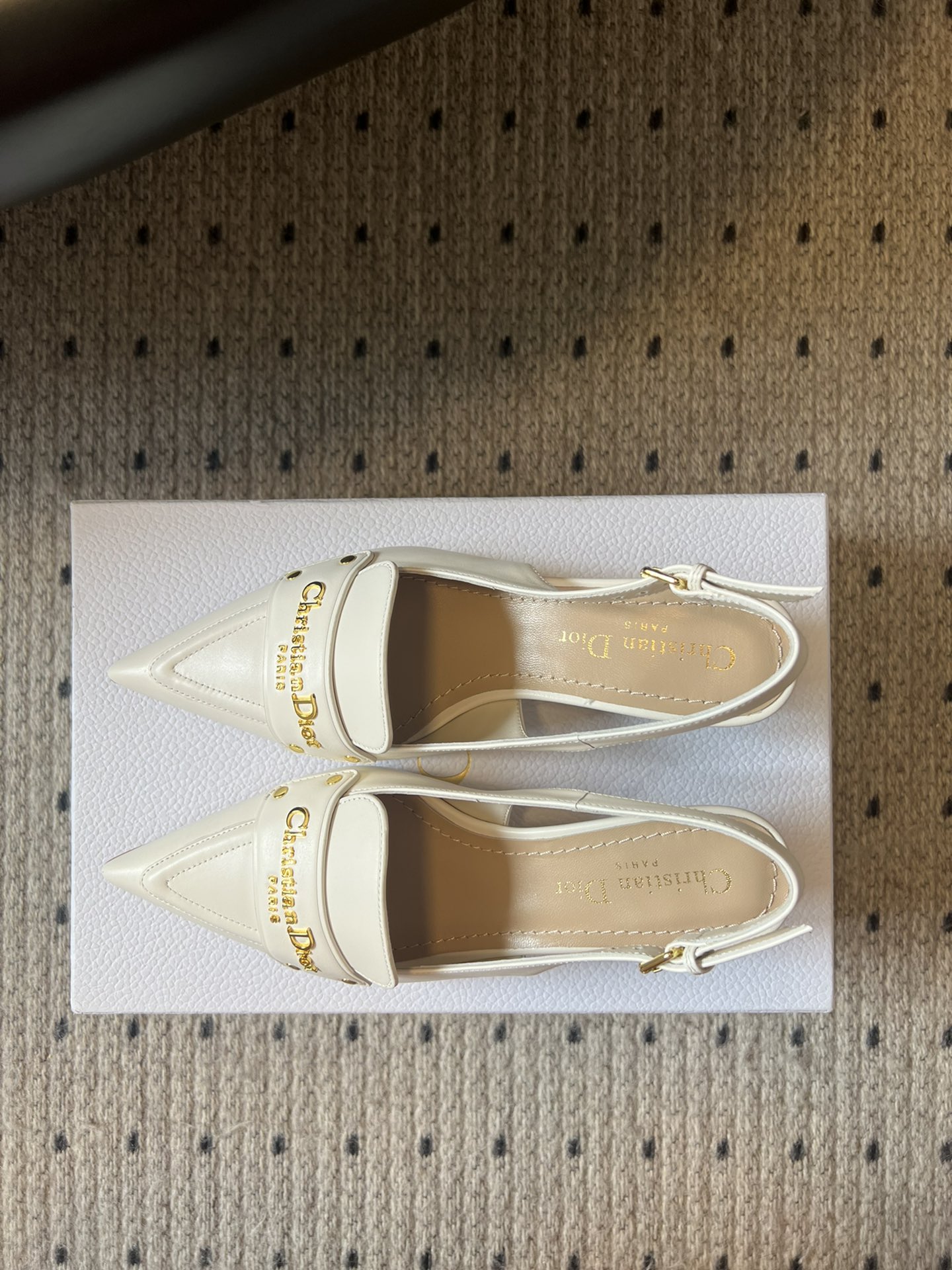 🐳Dio* 25ss 春夏新款Dior尖头高跟后空凉鞋这款 My Dior 露跟高跟鞋是2025春夏成衣