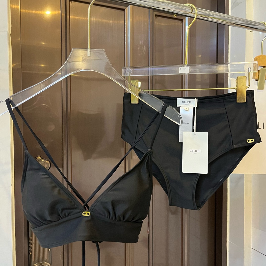 🆕
Celine赛琳高弹力休闲套装泳衣~塑腰小背心-三角裤显码数：SM L Xl