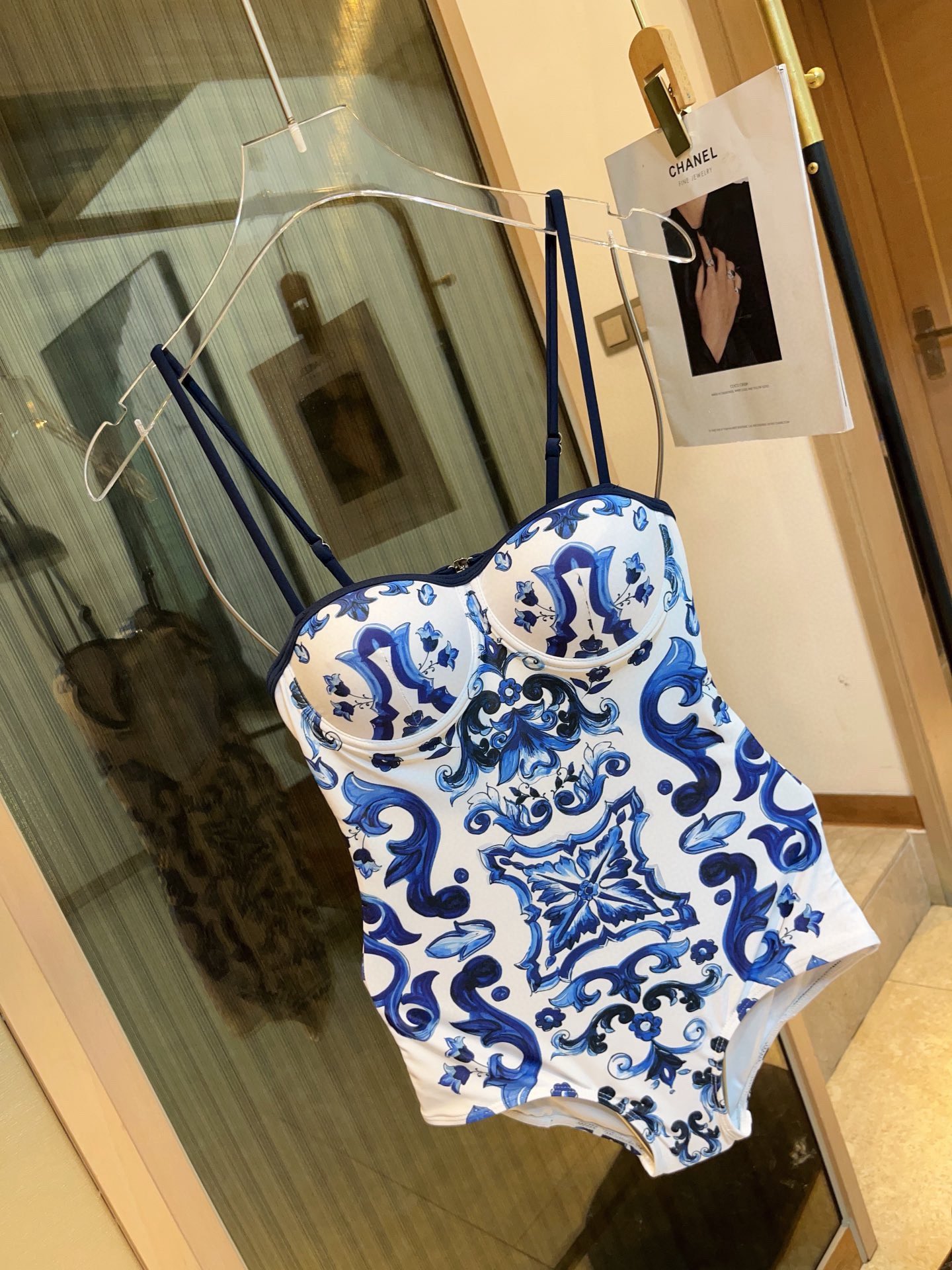  🆕DG高腰比基尼 带钢托硬包 可拆卸蕾丝肩带 👙❤️😍🥰适合多种场景的游泳衣🏊‍♀️海边 游泳池 温泉