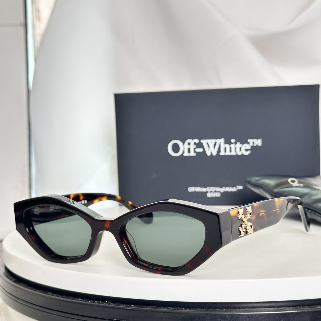  ‼️搭配专柜最新版黑色包装盒，偏光版OFF WHITE OERI144系列，支持对比，高版本1.0cm
