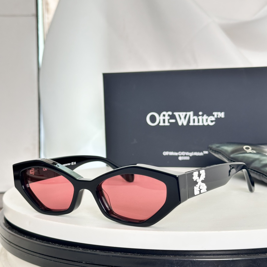  ‼️搭配专柜最新版黑色包装盒，偏光版OFF WHITE OERI144系列，支持对比，高版本1.0cm