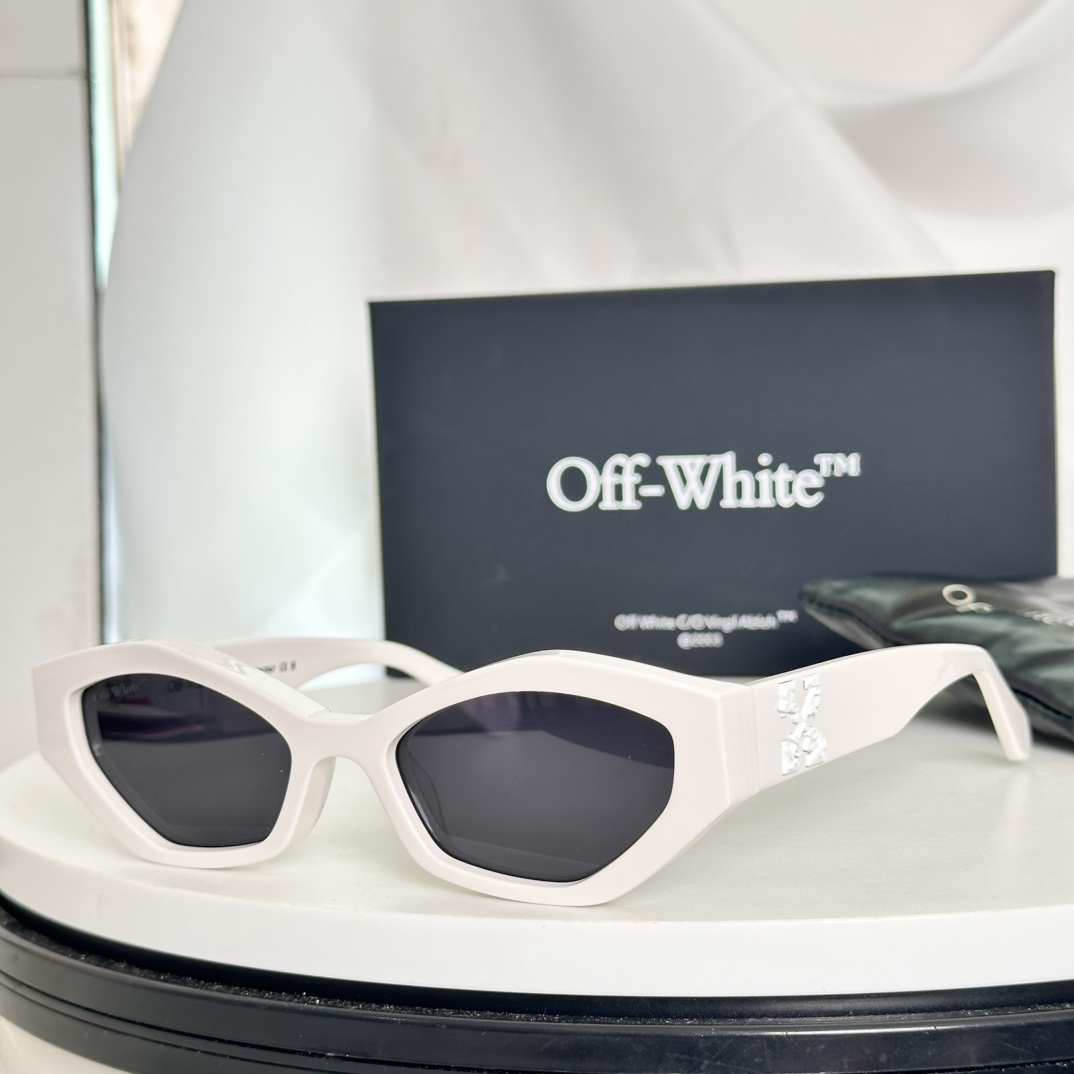  ‼️搭配专柜最新版黑色包装盒，偏光版OFF WHITE OERI144系列，支持对比，高版本1.0cm