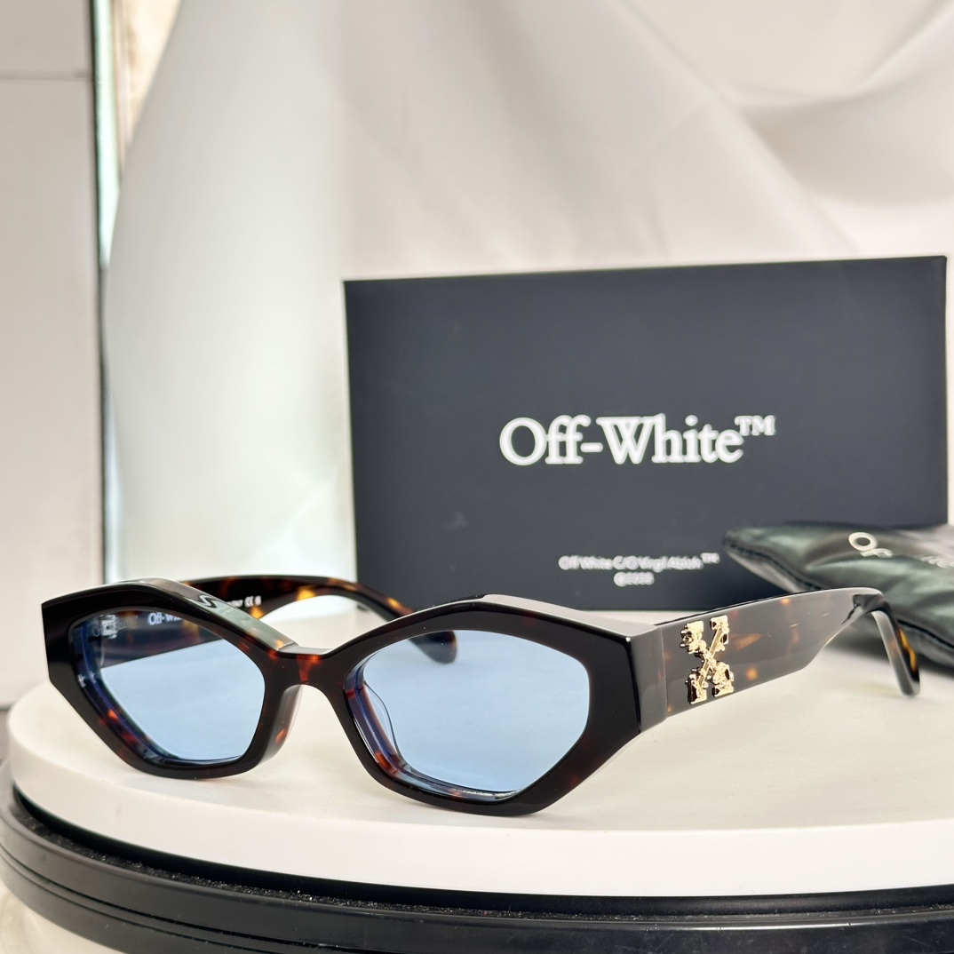  ‼️搭配专柜最新版黑色包装盒，偏光版OFF WHITE OERI144系列，支持对比，高版本1.0cm