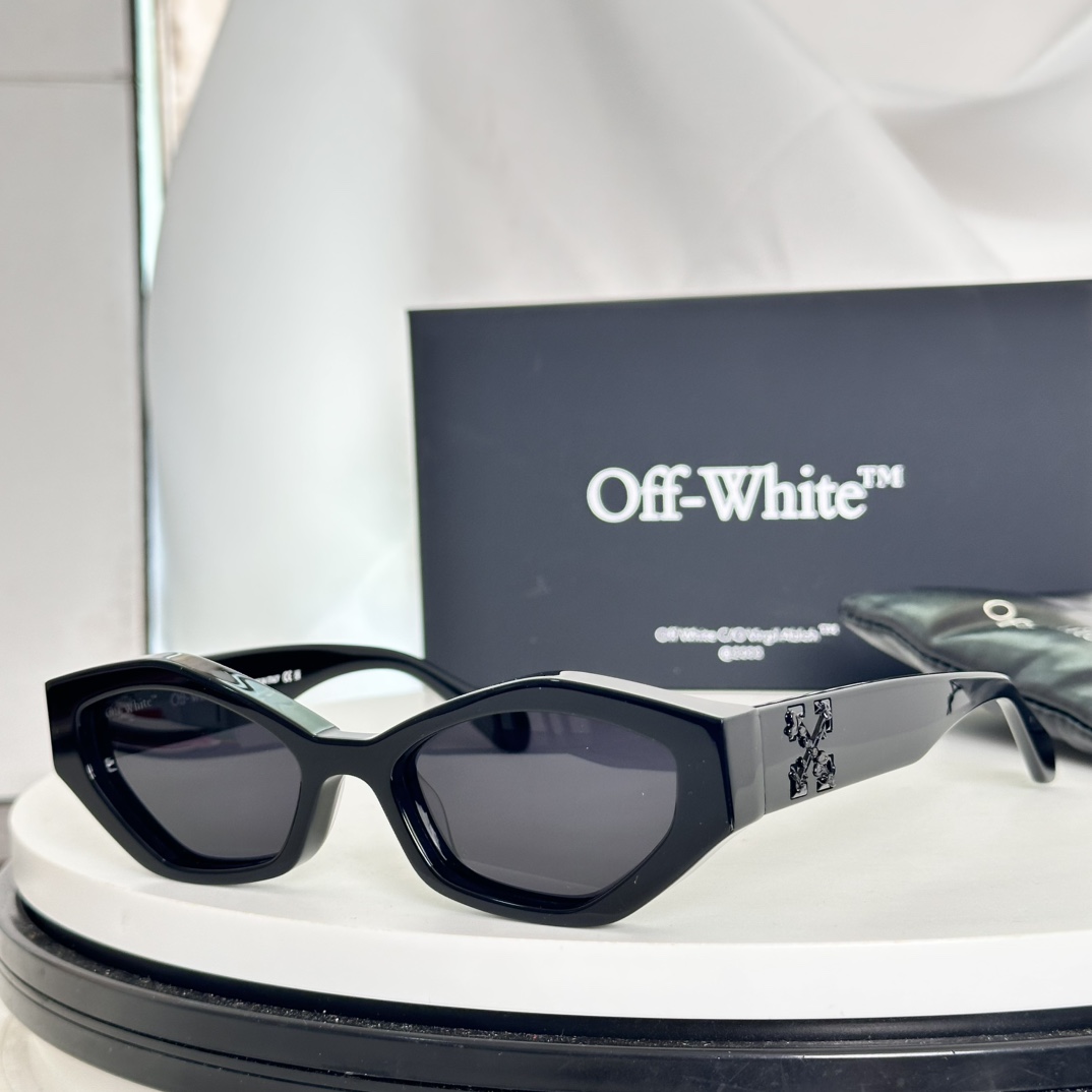  ‼️搭配专柜最新版黑色包装盒，偏光版OFF WHITE OERI144系列，支持对比，高版本1.0cm