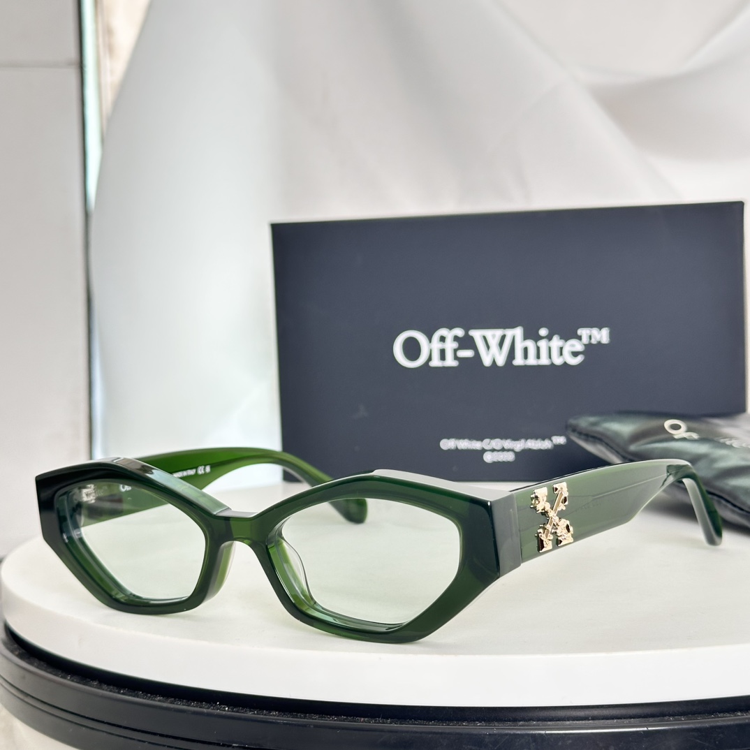  ‼️搭配专柜最新版黑色包装盒，偏光版OFF WHITE OERI144系列，支持对比，高版本1.0cm