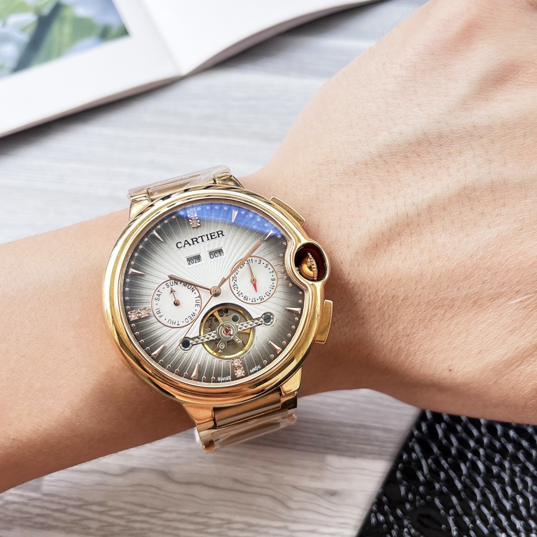 NO:338968,Platinum Steel 30 Blue Balloon Series Shockingly launched [Latest] Cartier Multifunctional Boutique Design [Type] Boutique Men's Watch [Watch Strap] Real Cowhide Strap [Movement] High-end Fully Automatic Mechanical Movement [Mirror] Mineral Strengthened Glass (More High Definition) Elegant Taste, Exotic, Ingenious, Ingenious, Wrist Treasure, Size Diameter 42mm Thickness 12.5mm Hot Sale!  Welcome to reprint!  cartier cowhide19860909白金钢30 蓝气球系列 震撼上市【最新】卡地亚 多功能精品设计【类型】精品男士腕表【表带】真牛皮表带【机芯】高端全自动机械机芯【镜面】矿物质强化玻璃（更高清） 品味高雅 浩瀚大气 匠心独运 腕间瑰宝 尺寸直径42mm厚12.5mm热卖上市！欢迎转载！,,cartier,cowhide,Watch