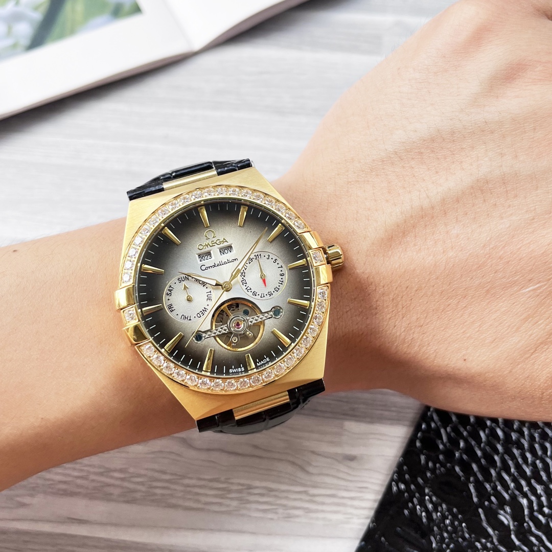 NO:338979,White Gold Omega - OMEGA boutique men's watches, noble and elegant, gentlemanly style, excellent quality, hot selling throughout the city. It adopts fully automatic mechanical movement, top-grade 316 stainless steel case, imported calfskin strap, super mineral mirror, diameter 42mm, omega, cowhide19860909白 金.欧米茄-OMEGA精品男士腕表 尊贵大气,绅士风范,卓越品质,热卖全城.采用全自动机械机芯,顶级316精钢表壳,进口小牛皮表带,矿物质超强镜面,直径42mm,,omega,cowhide,Watch