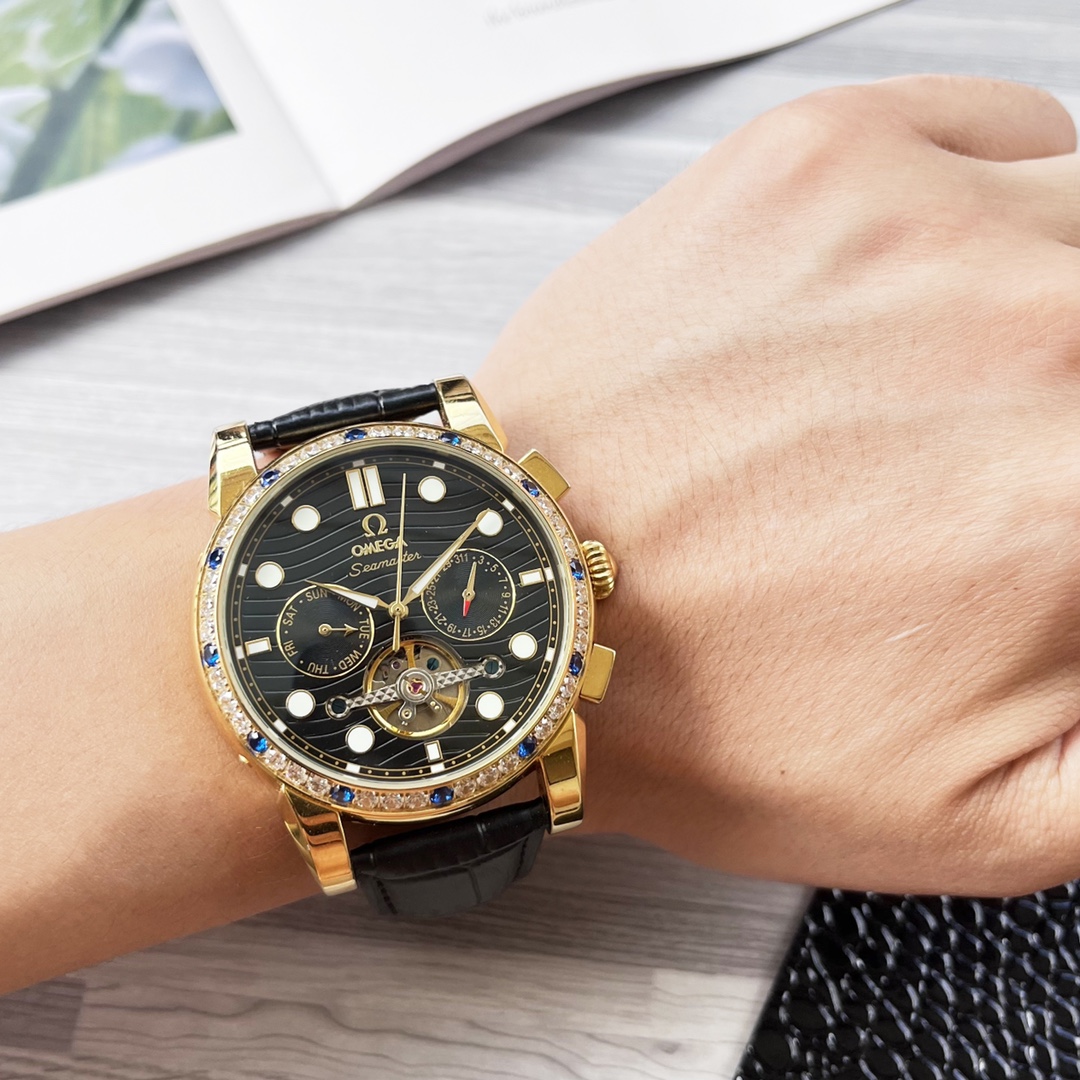 NO:339010,Unified, complex timepiece, luxurious and atmospheric, classic new products, shockingly launched [Latest] Omega, multi-functional boutique, large flywheel design [Type] boutique men's watch [Watch strap] real cowhide strap [Movement] high-end fully automatic mechanical movement [Mirror] mineral reinforced glass (more high definition) Elegant taste, vast and atmospheric, ingenious, wrist treasure, dimensions, diameters, thicknesses, 12.5mm, and hot sale!  Welcome to reprint!  ,omega,cowhide19860909统一 复杂时计 奢华大气 经典新品 震撼上市【最新】欧米茄 多功能精品 大飞轮设计【类型】精品男士腕表【表带】真牛皮表带【机芯】高端全自动机械机芯【镜面】矿物质强化玻璃（更高清） 品味高雅 浩瀚大气 匠心独运 腕间瑰宝 尺寸直径42mm厚12.5mm热卖上市！欢迎转载！,,omega,cowhide,Watch