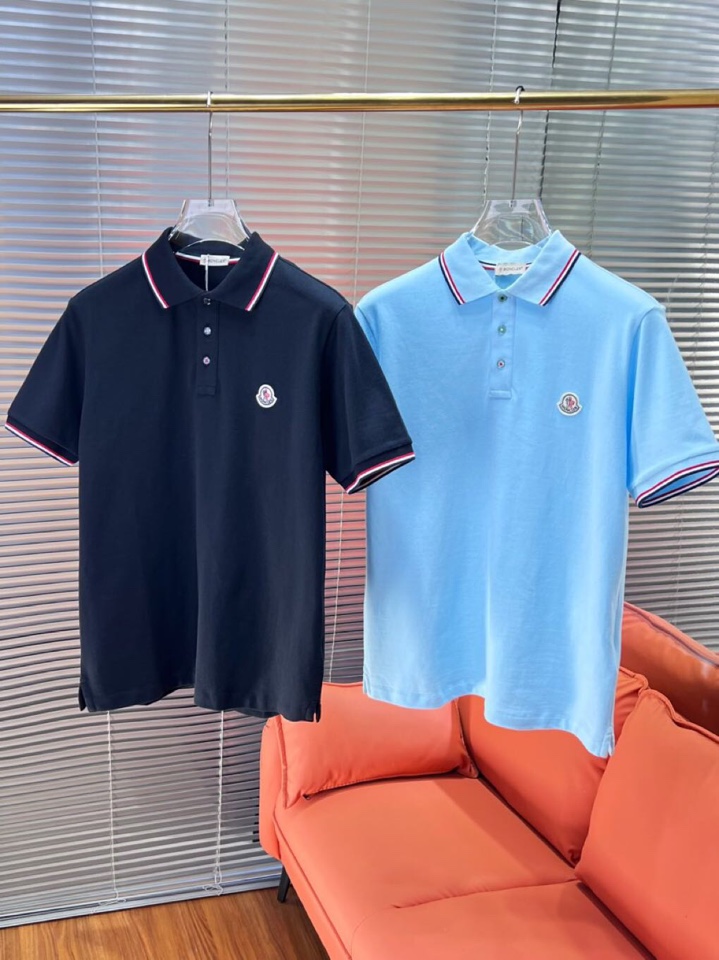  Moncler  蒙口25ss新款男士刺绣logo短袖翻领T恤Polo衫，进口纯棉珠地面料呈现。轻盈柔