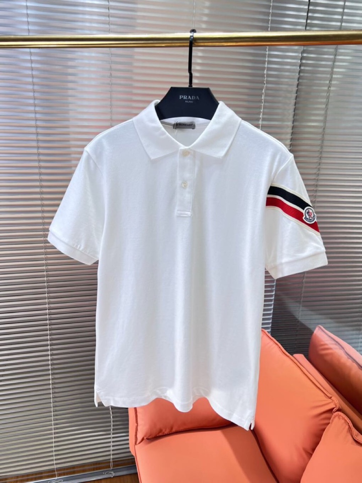  Moncler  蒙口25ss新款男士刺绣logo短袖翻领T恤Polo衫，进口纯棉珠地面料呈现。轻盈柔