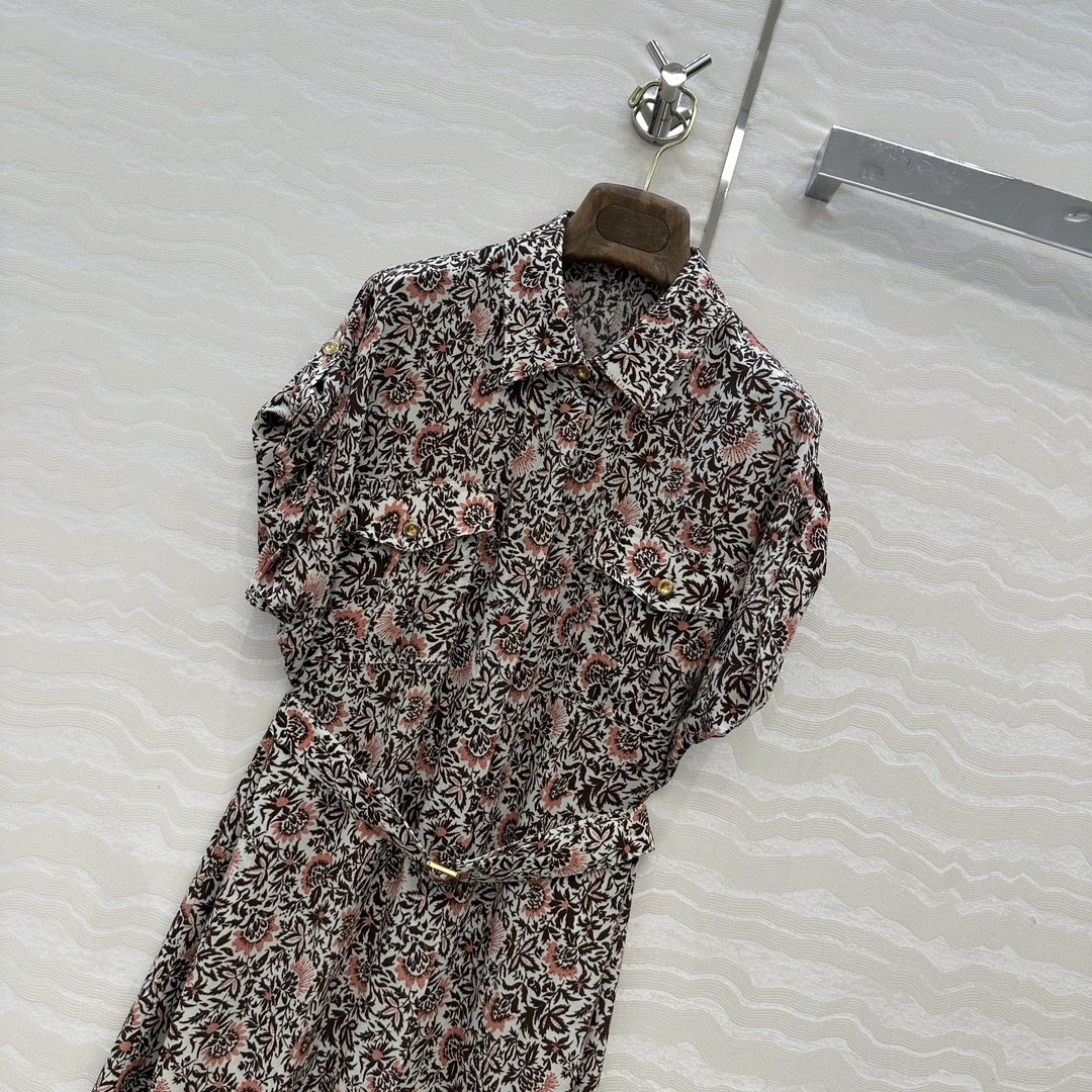 独家首发❤️原单品质，浪漫LP度假风高级色调花㚏Idris真丝连衣裙。Riserva San Nicol