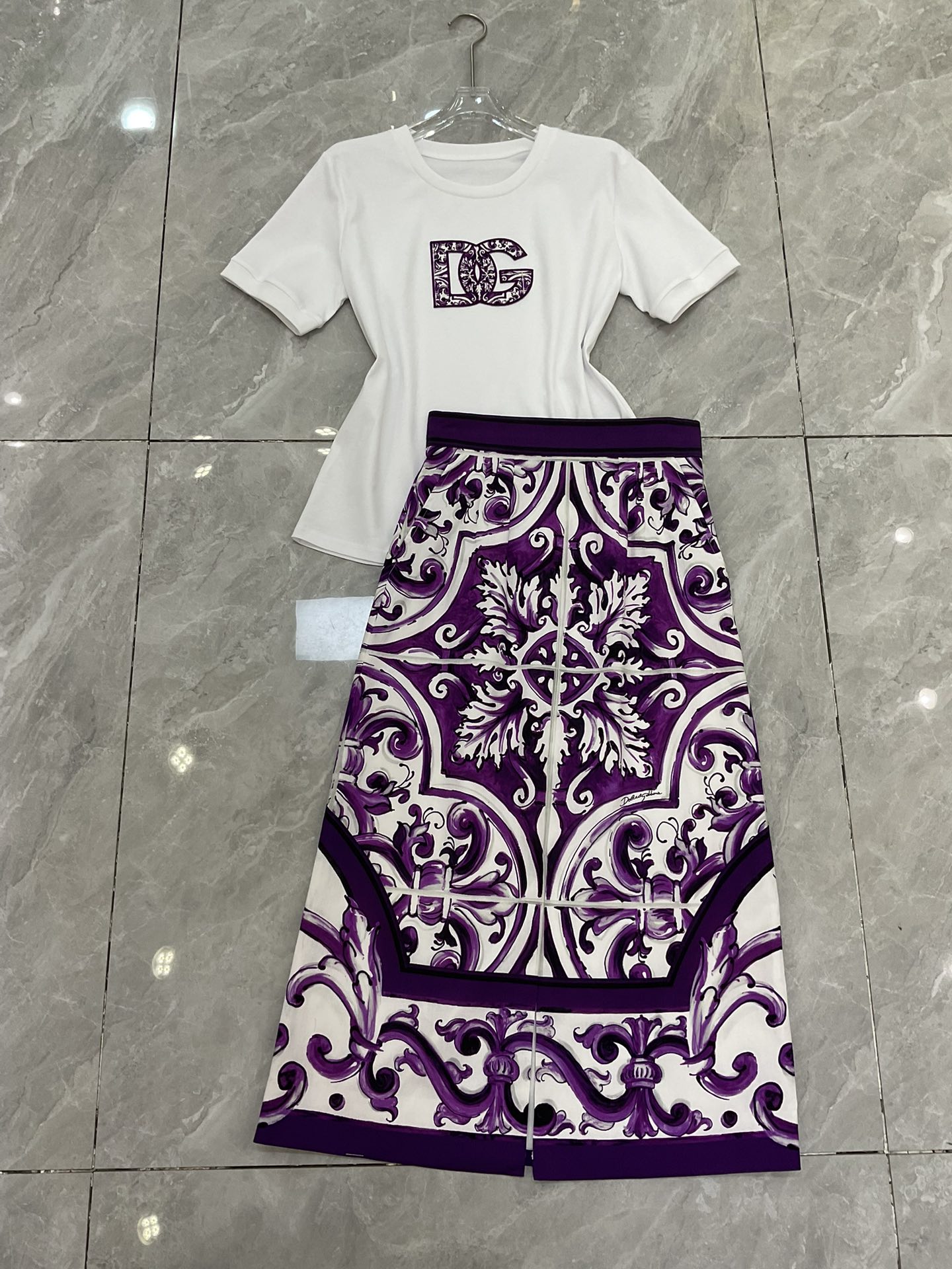 P621 original smlxlxl 289 long skirts, with a packaged DG, a purple pottery rinsing and a wrinkled cotton. - 图片 1
