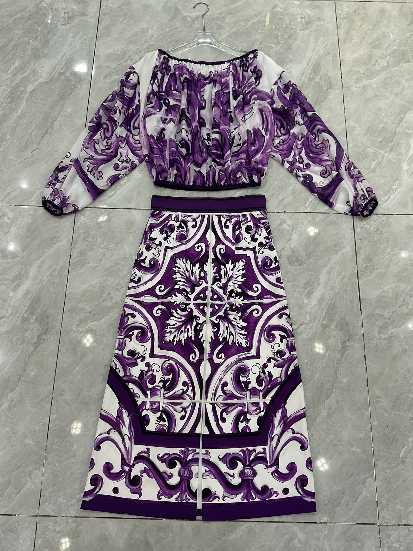 P621 original smlxlxl 289 long skirts, with a packaged DG, a purple pottery rinsing and a wrinkled cotton. - 图片 5