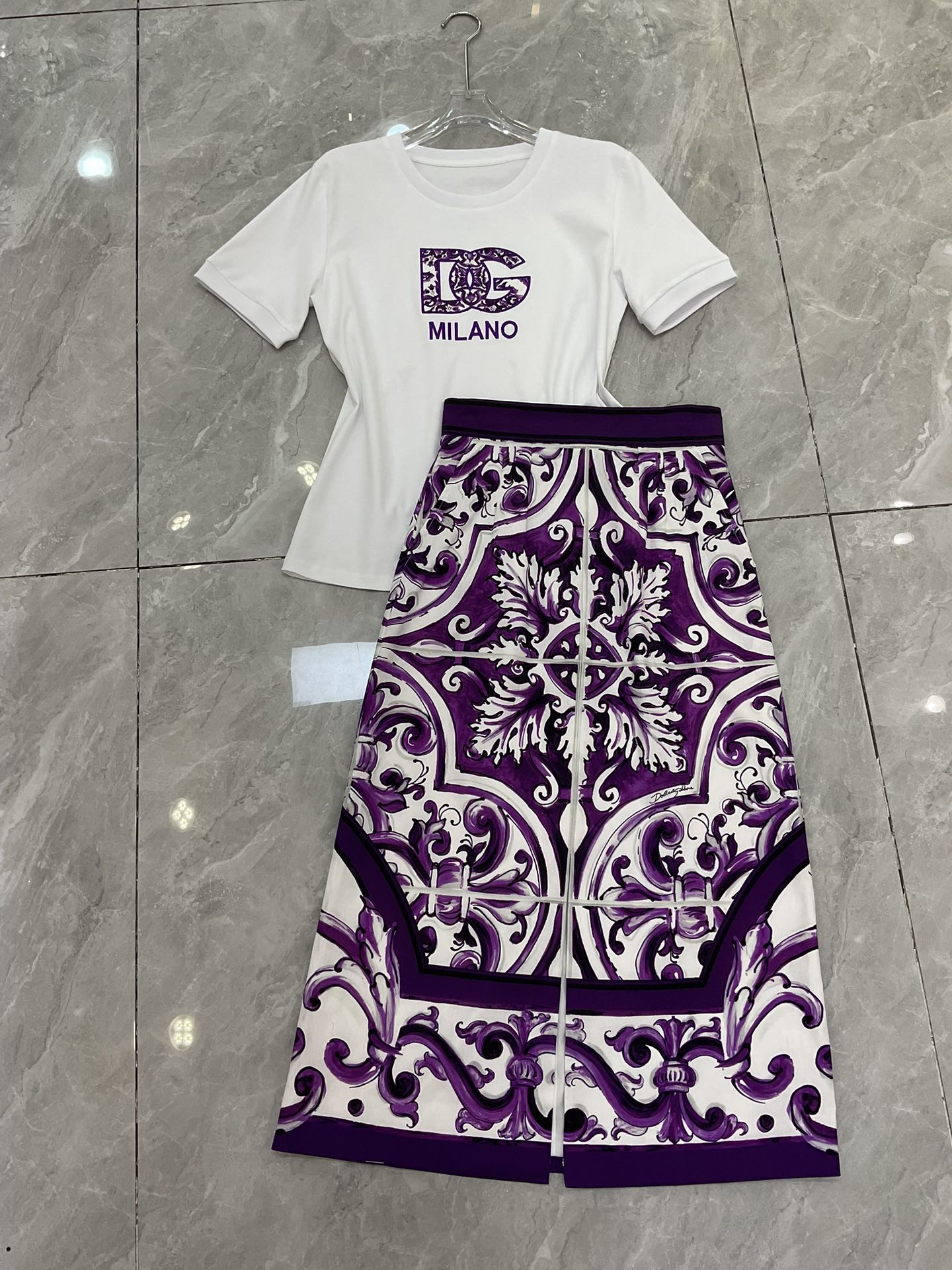 P621 original smlxlxl 289 long skirts, with a packaged DG, a purple pottery rinsing and a wrinkled cotton. - 图片 9