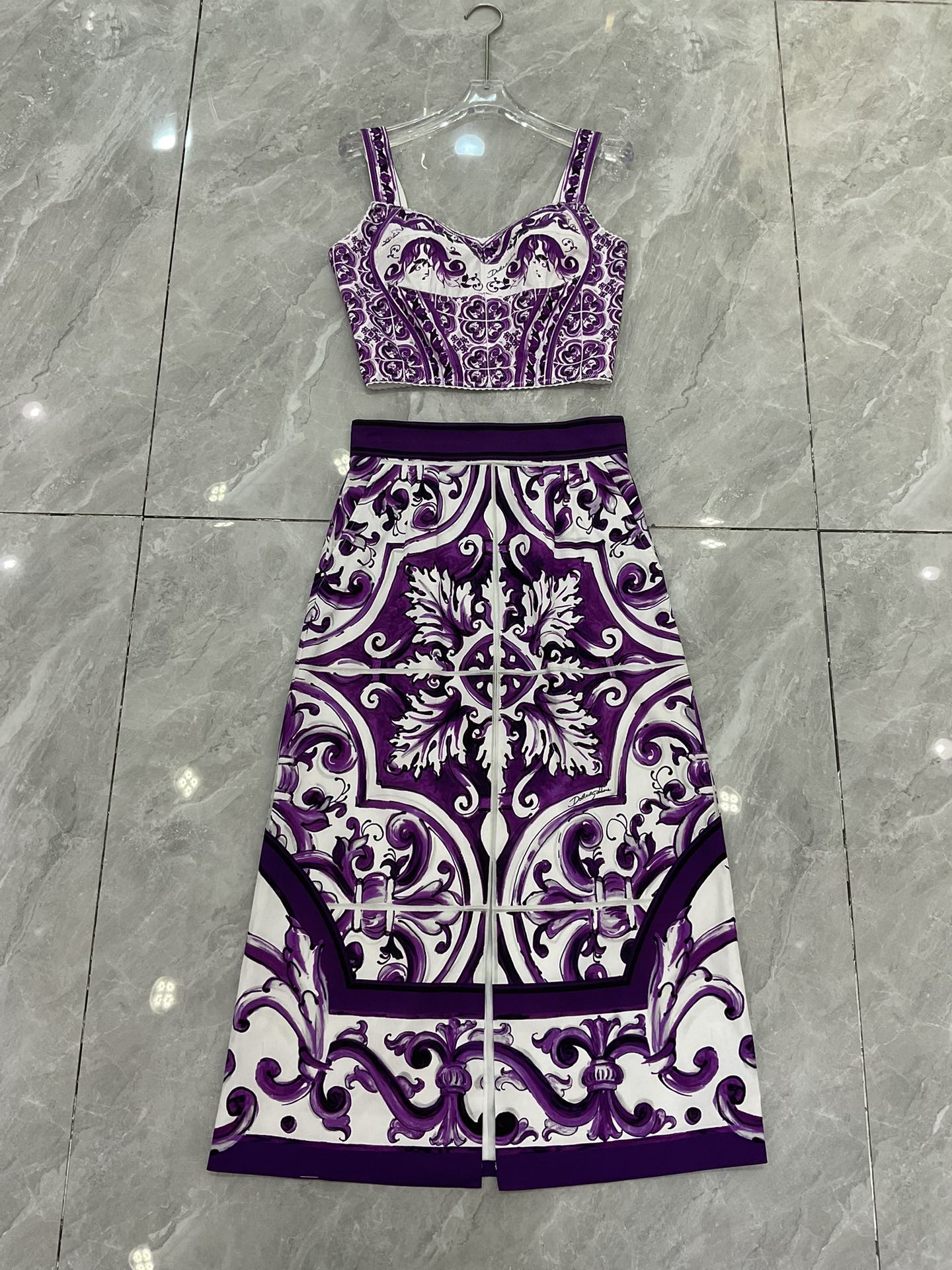 P621 original smlxlxl 289 long skirts, with a packaged DG, a purple pottery rinsing and a wrinkled cotton. - 图片 3