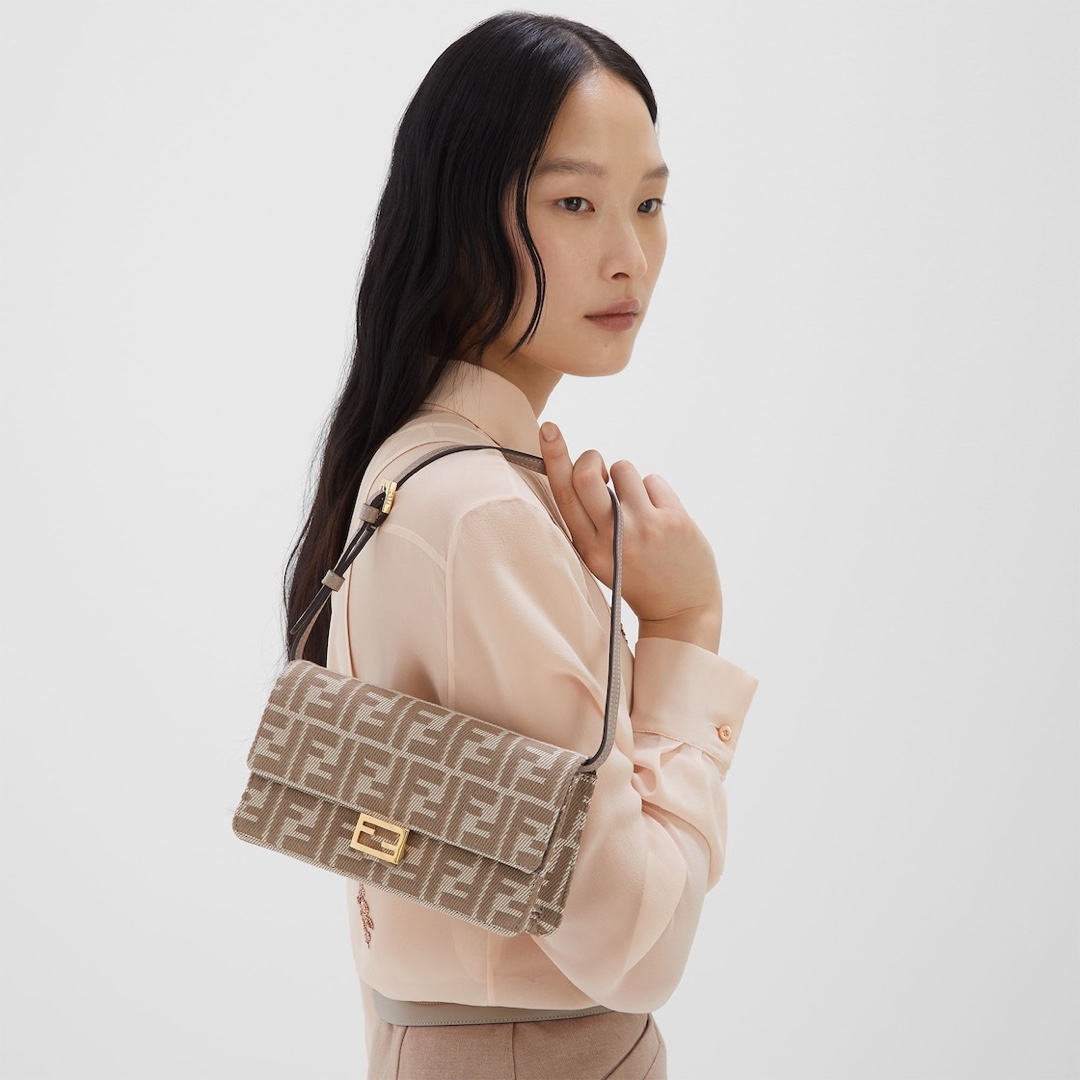 Fendi First Small Chain Bag With All-Over FF Motif and Gold Metal Fendi Clasp 5 i1751788846 6464 4