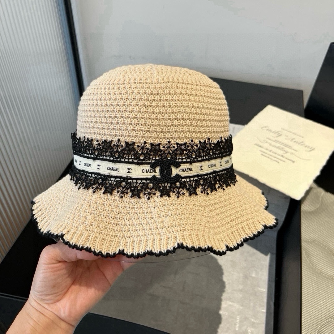 NO:354990,Chanel knitted hand hooked fisherman hat, wavy top hat, head circumference 57cm hat, straw hat, fisherman hat baseball hat, hat, chanel, chanel, espadrilles, hatsChanel香奈儿针织手钩渔夫帽,波浪边小礼帽,头围57cm帽子草帽渔夫帽棒球帽,帽子,chanel,chanel,espadrilles,hats,hat
