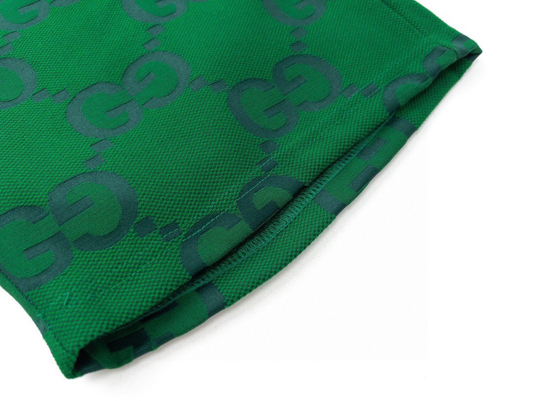 古驰/Gucci 夏季新款 满印老花提花休闲短裤绿色/卡其色