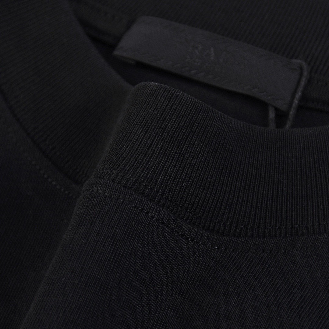 普拉达/Prada 夏季新款 金色徽标刺绣圆领短袖T恤