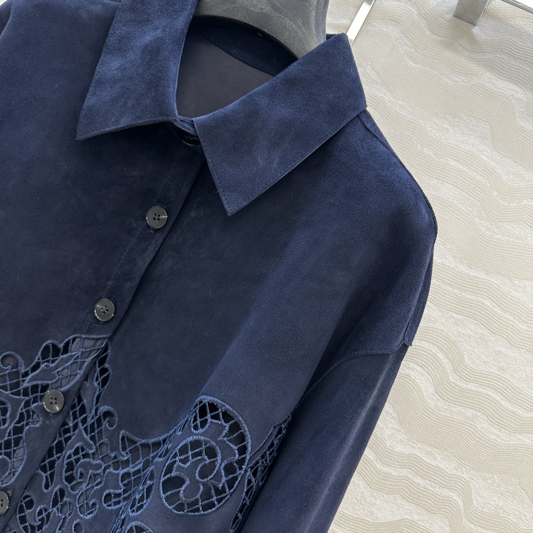 Elegant Embroidered Suede Lambskin Jacket, Stylish and Comfortable Outfit 4 i1751824702 349 2