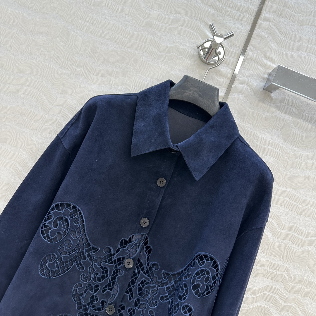 Elegant Embroidered Suede Lambskin Jacket, Stylish and Comfortable Outfit 3 i1751824702 6203 1