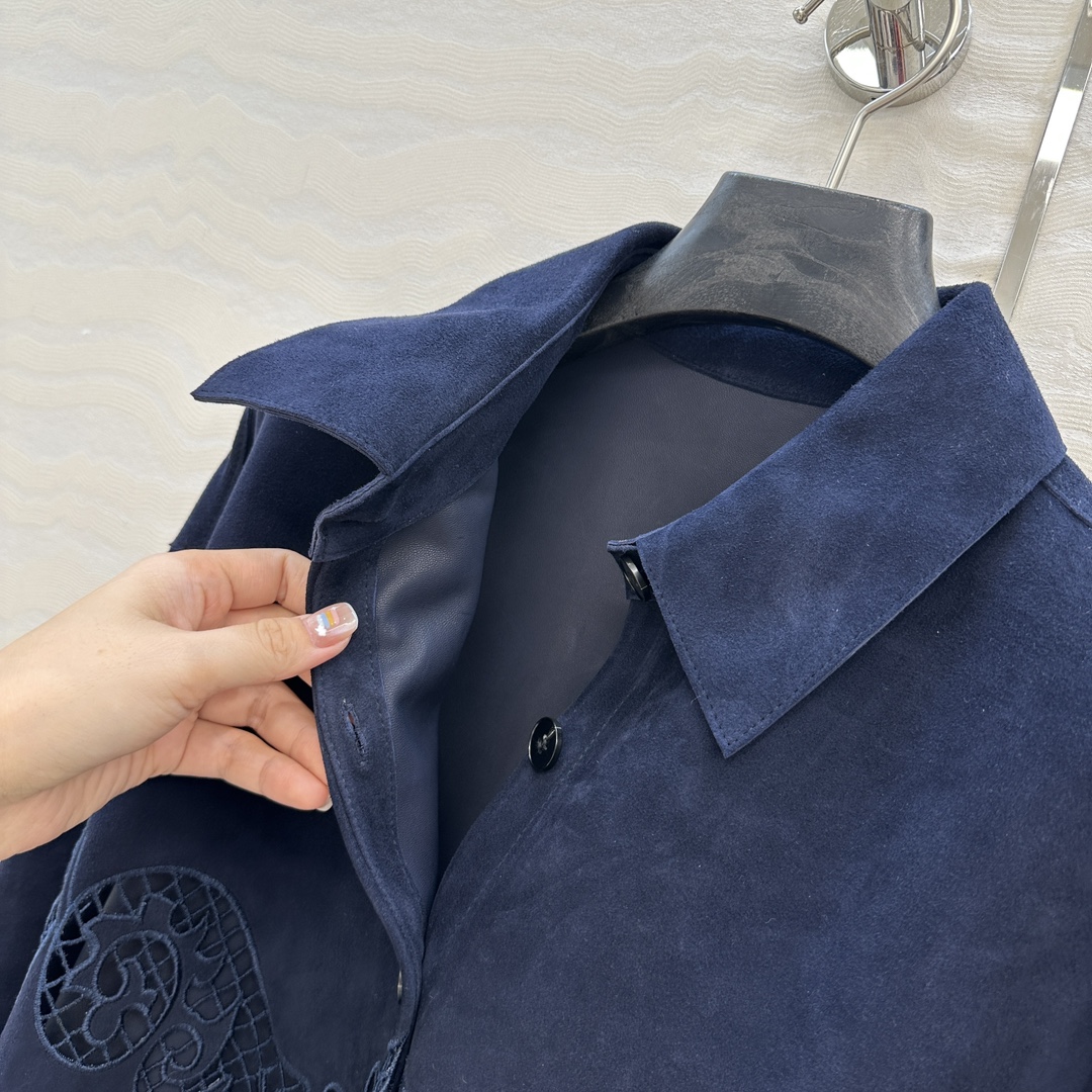 Elegant Embroidered Suede Lambskin Jacket, Stylish and Comfortable Outfit 5 i1751824702 9967 7
