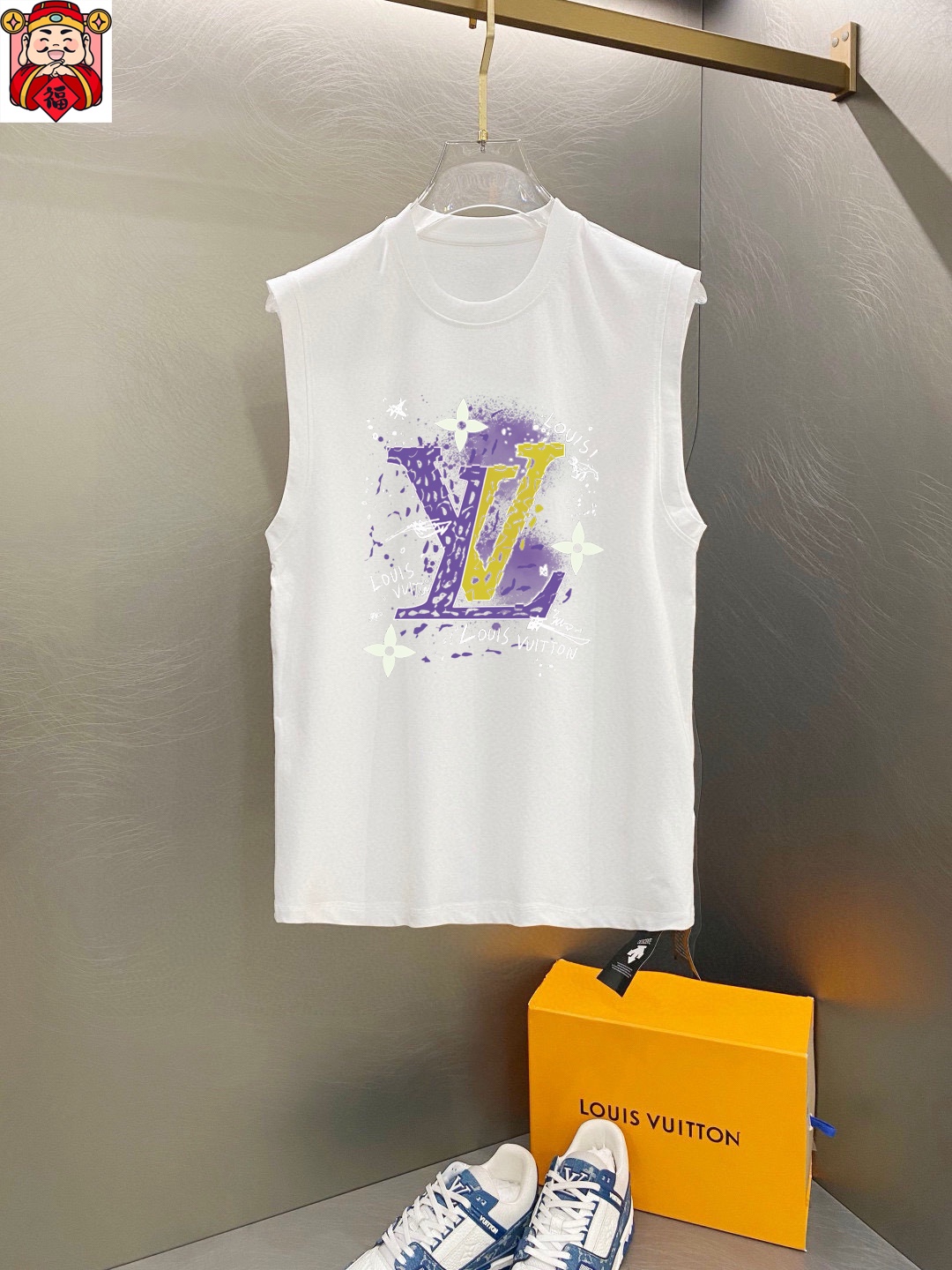 Louis Vuitton 品牌【LV路易威登】2025夏季新品背心T袖 简约款式 任何人都可以轻松驾驶 进口定制丝光棉面料 手软舒适有型 吸汗透气