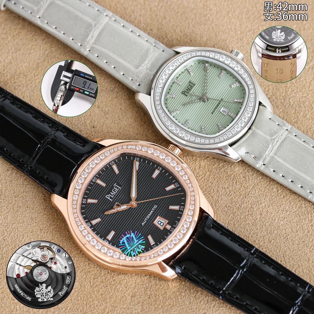 TW Polo Series: Elegant Nautilus Couple’s Watch with Steel Belt and Gold Drilling - 图片 6