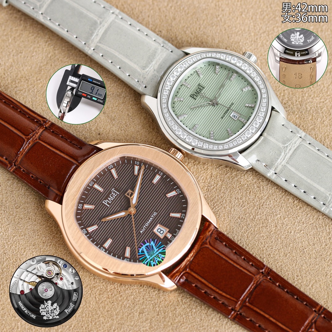 TW Polo Series: Elegant Nautilus Couple’s Watch with Steel Belt and Gold Drilling - 图片 7