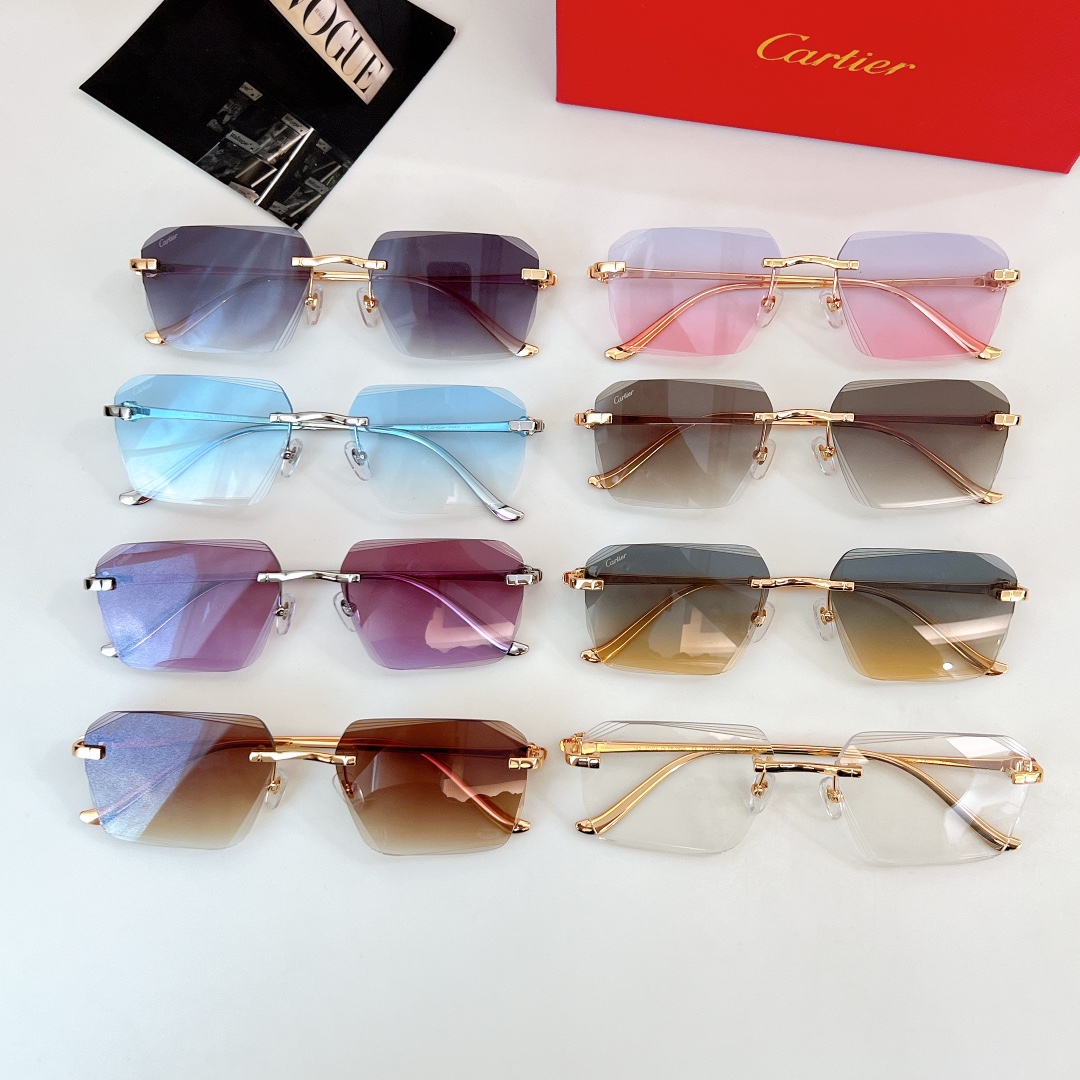 Cartier* 
MOD：CT01589O
Size：57口18 145
🔝🔝
变色➕30