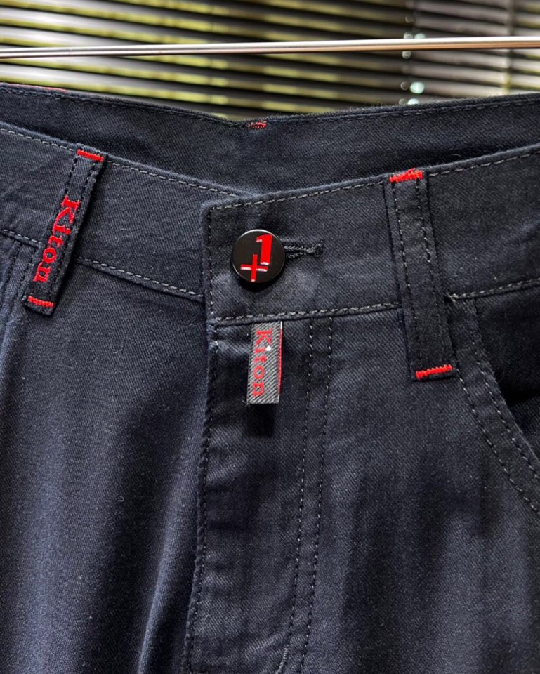 🔥Kiton 奇顿2025ss 春夏新品男士经典直筒 亚麻混纺五袋裤休闲裤， 高奢内敛低调，轻松驾驭不挑