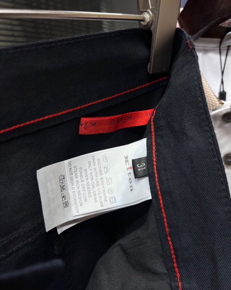 🔥Kiton 奇顿2025ss 春夏新品男士经典直筒 亚麻混纺五袋裤休闲裤， 高奢内敛低调，轻松驾驭不挑