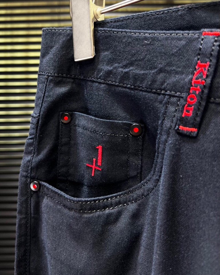 🔥Kiton 奇顿2025ss 春夏新品男士经典直筒 亚麻混纺五袋裤休闲裤， 高奢内敛低调，轻松驾驭不挑
