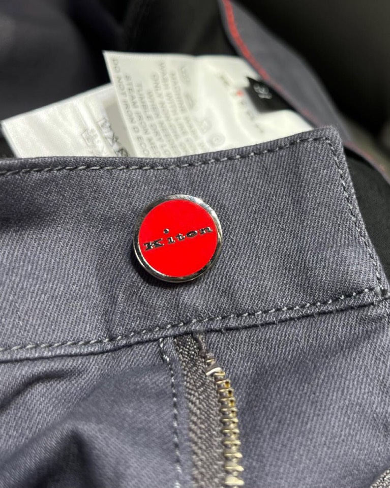🔥Kiton 【奇顿】2025ss 春夏新品男士经典棉质 直筒版型牛仔裤休闲裤， 高奢内敛低调，轻松驾驭